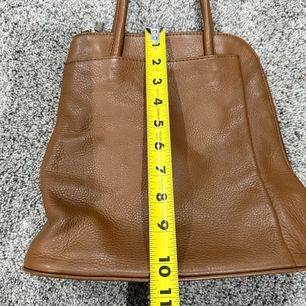 Clark’s Tan Genuine Leather Convertible Backpack Shoulder Bag Classic Preppy